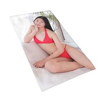 Amazon｜人気堀北美桜 フェイスタオル ビーチカーペット バス